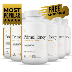 PrimeHoney 6 bottle package — what is PrimeHoney, 180 day supply of cognitive support capsules